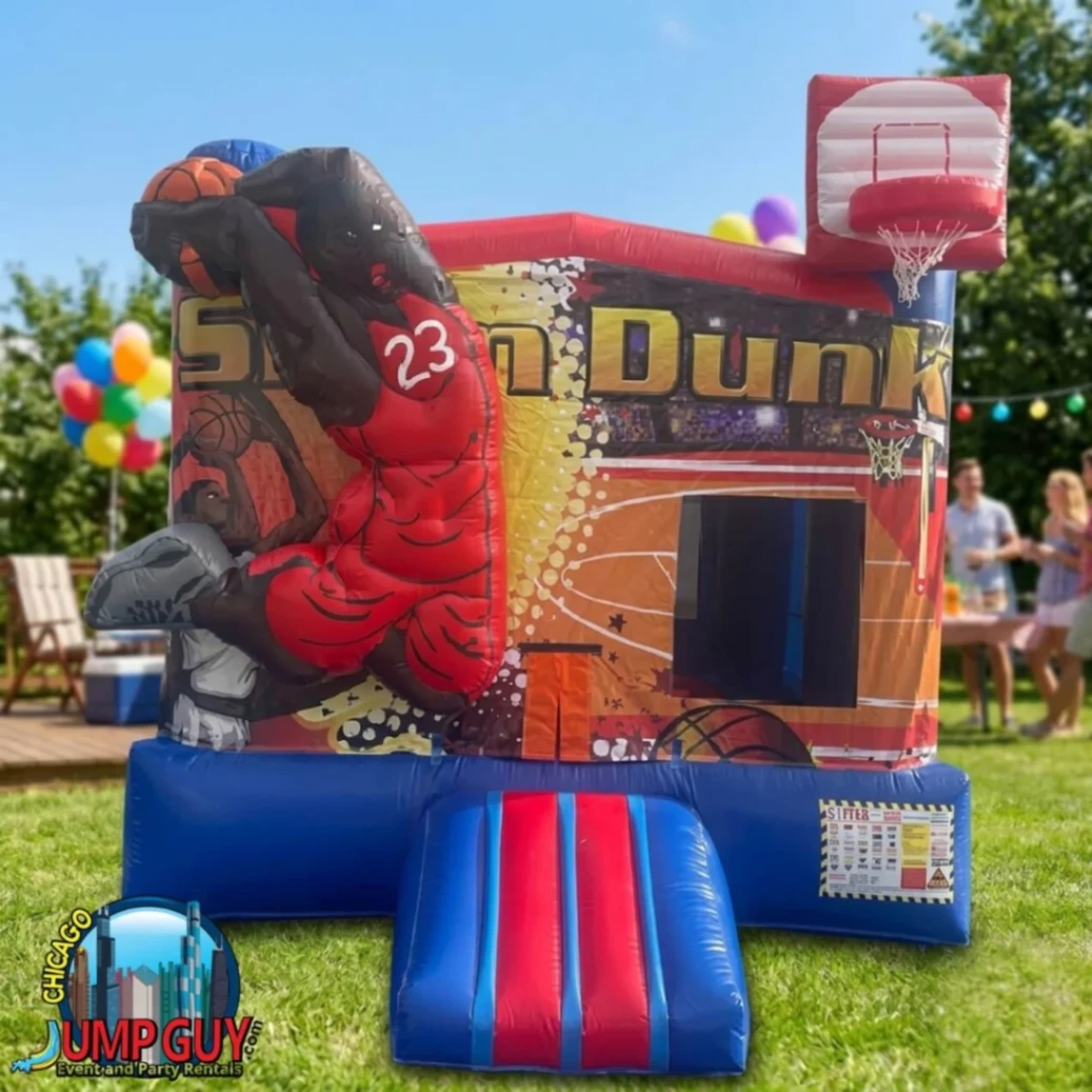 chicago basketball bounce house rental for Long Grove IL events in ZIP code 60047