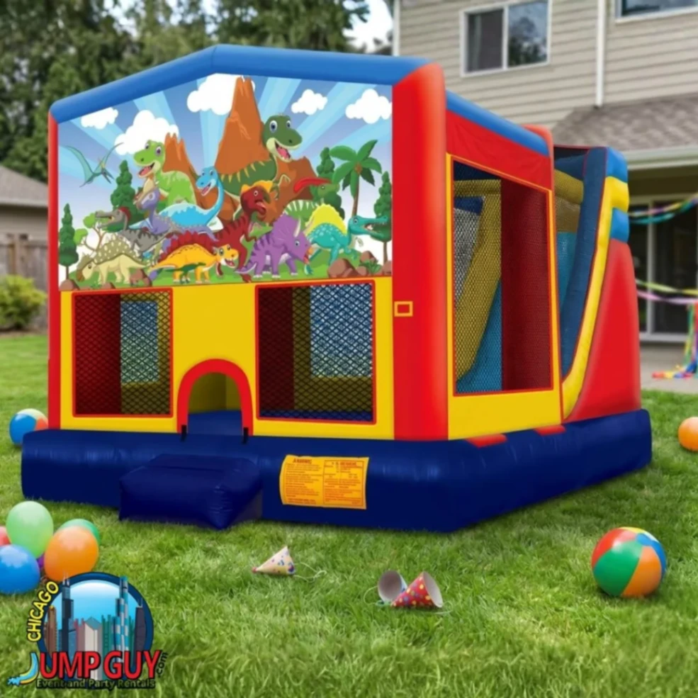 dinosaur bounce house rental for Long Grove IL events in ZIP code 60047
