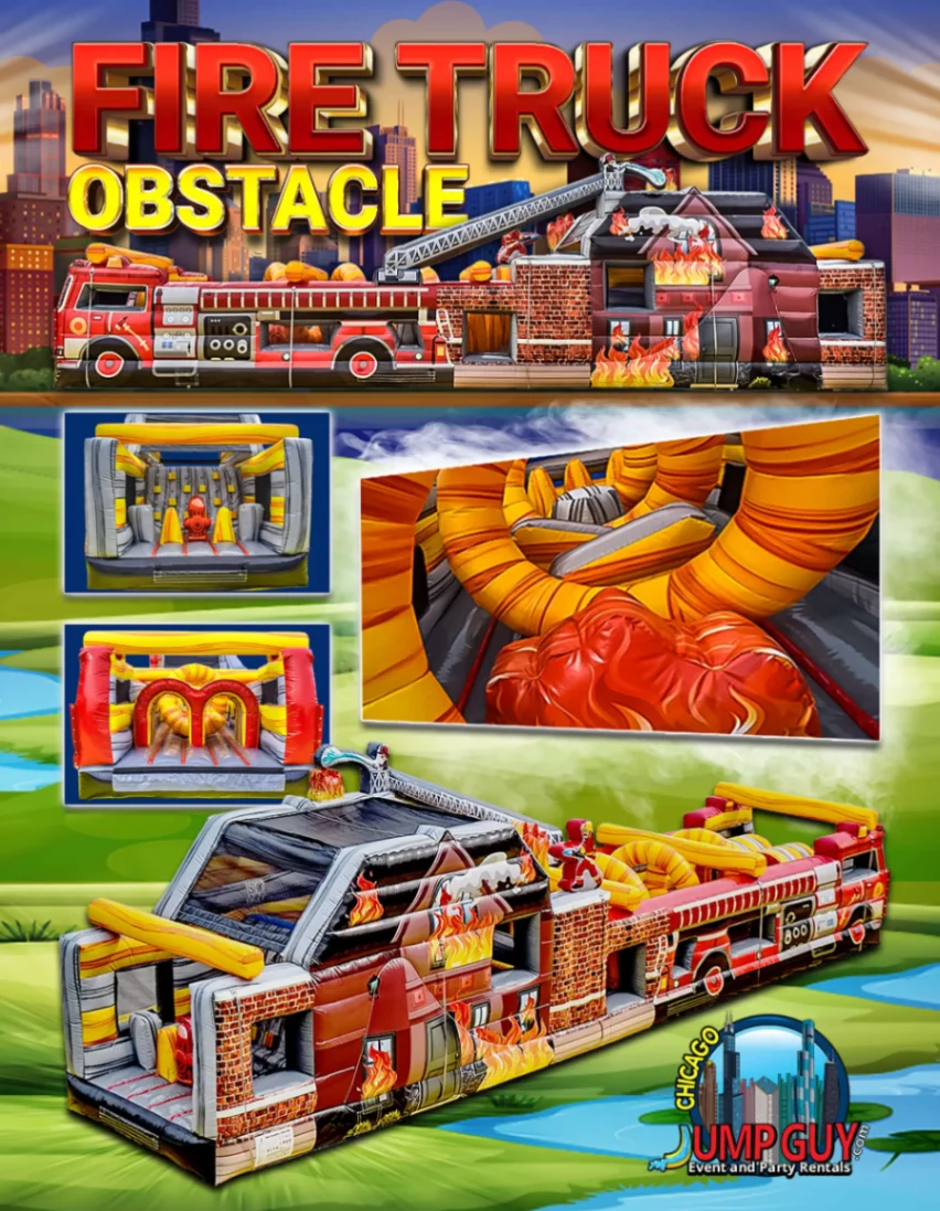 firetruck obstacle course rental for Long Grove IL events in ZIP code 60047