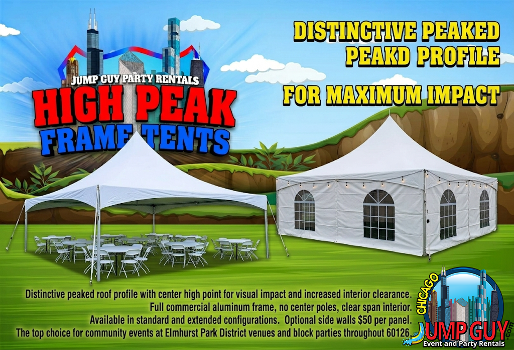 high peak frame tent rental for Long Grove IL events in ZIP code 60047