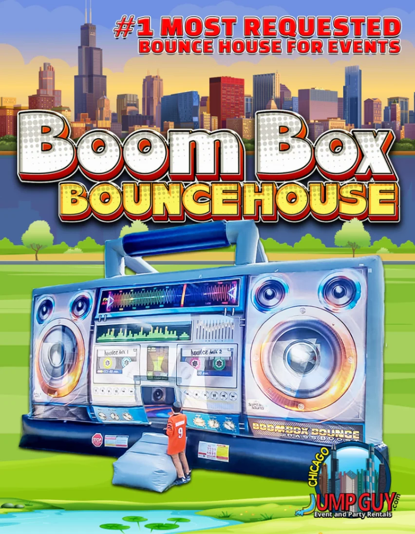 Boom Box Bounce House rental for Long Grove IL events in ZIP code 60047