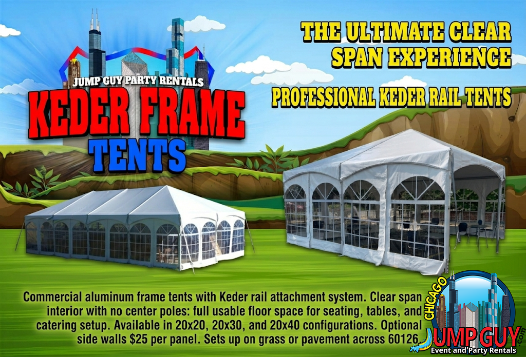 keder frame tent rental for Long Grove IL events in ZIP code 60047