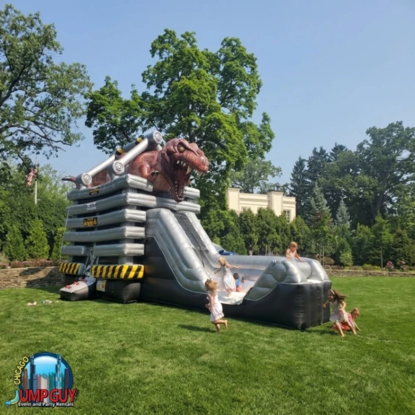 trex dinosaur bounce slide dry rental for Long Grove IL events in ZIP code 60047